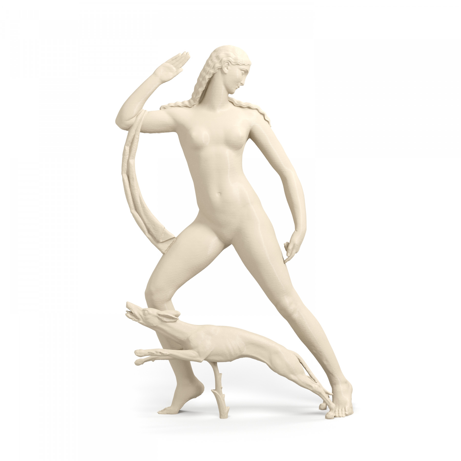 Figurine 80mm Diane Chasseresse - Phoenix Model - Plomb à Peindre - Occasion